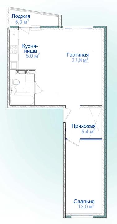 Продам квартиру в Кемерово по адресу Строителей б-р, 69, площадь 52 квм Недвижимость Кемеровская  область (Россия)  Кухня, ванна и коридор выложены плиткой